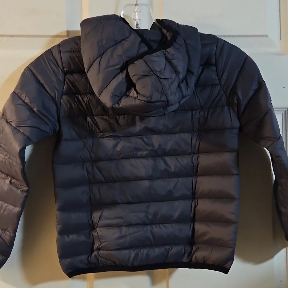 SPYDER BOYS PACKABLE PUFFER COAT: POLAR (GRAY): NEW WITH TAGS: SIZE 5/6_8
